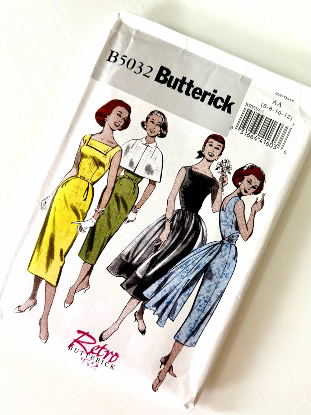 Uncut Butterick Fit n flair Dress neckline & sleeve variations Pattern sz 8-14 - Picture 15 of 16